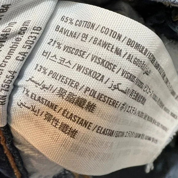 Abercrombie & Fitch Womens Size 2R Jeans 26x31 Blue Raw Hem Super CasualSkinny - Picture 5 of 15